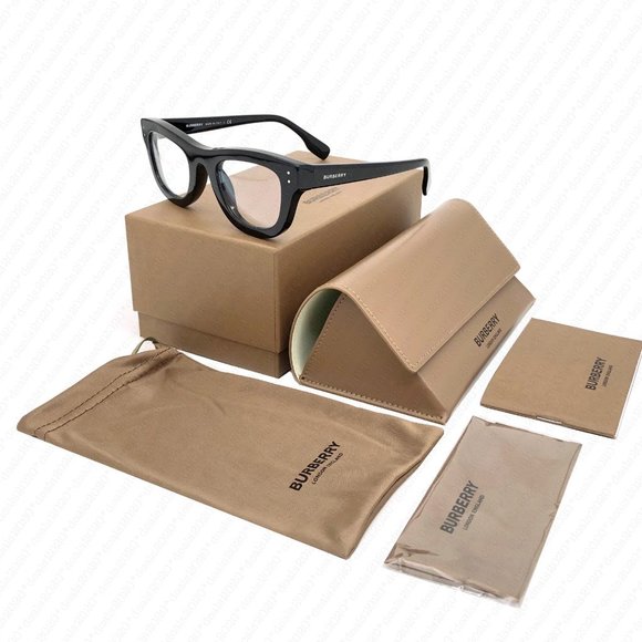 New Burberry Sidney BE4352 3001SB 49mm Black Sunglasses